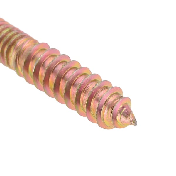 21/2" Hanger Bolts Double Head Dowel Screw for Wood Furniture 20pcs Brass Tone Bed Bath